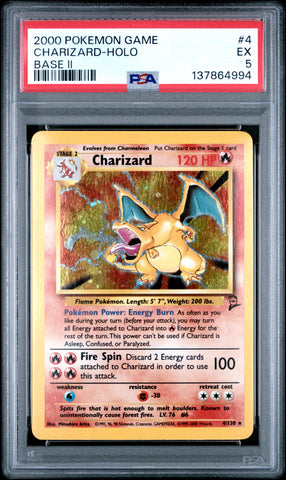 PSA EX 5 Charizard-Holo(4/130) [Game Base Ii] - 137864994