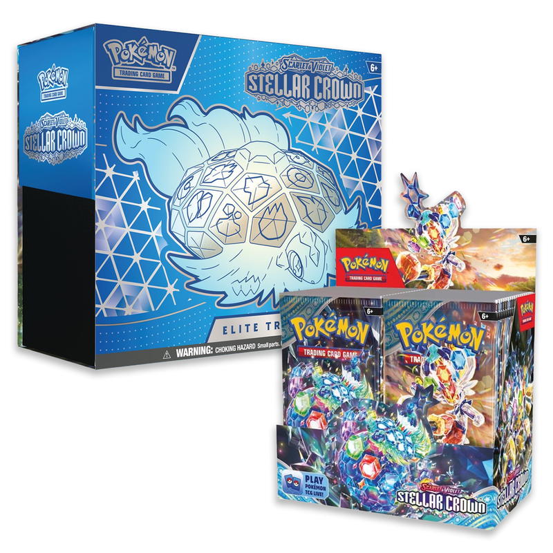 Pokémon TCG: Stellar Crown: Booster Display + ETB Combo