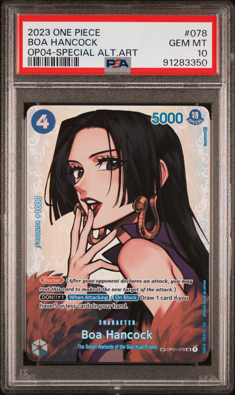 PSA GEM MT 10 Boa Hancock (SP) [Kingdoms of Intrigue] - 91283350