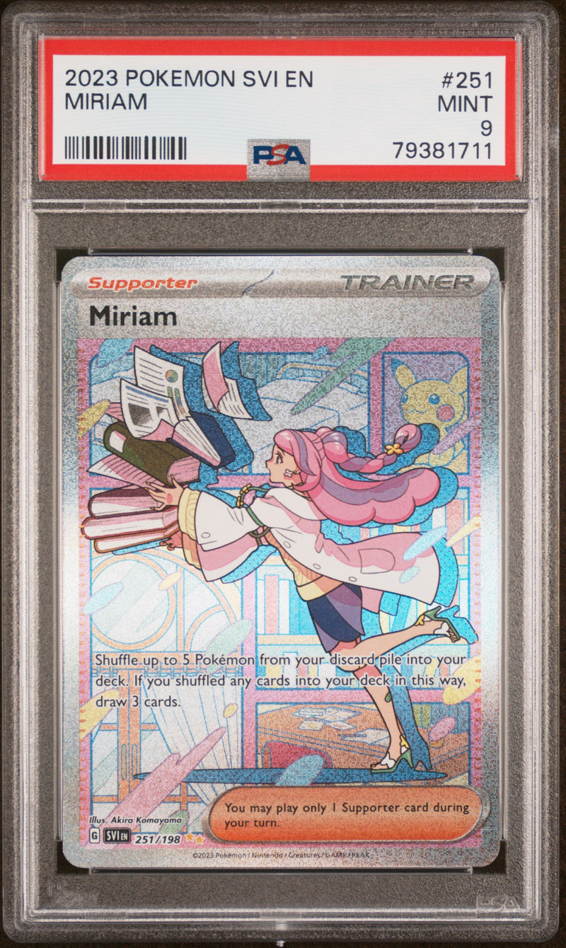 PSA MINT 9 Miriam (251/198) [Svi En-Scarlet & Violet] - 79381711