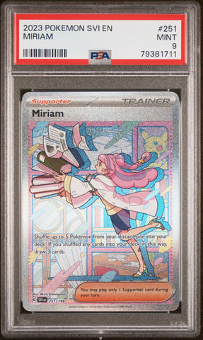 PSA MINT 9 Miriam (251/198) [Svi En-Scarlet & Violet] - 79381711