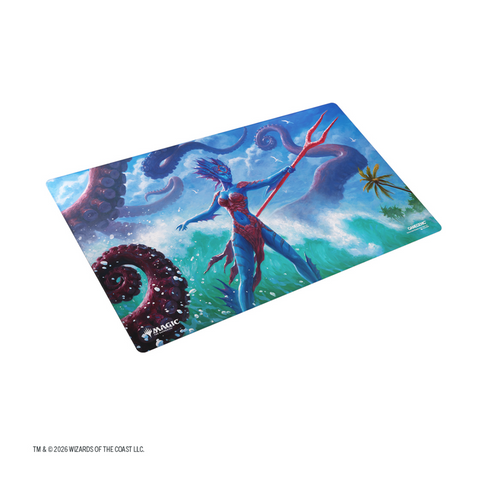 Magic the Gathering: Reality Fracture: Gamegenic: Double-Sided Playmat: Kiora of Salt and Sand/Kiora of Fire and Ashes