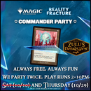 MTG Reality Fracture free Commander party