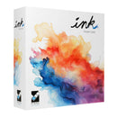 Box of 'ink' by Kasper Lapp with colorful abstract design on a white background