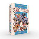 Box of 'Fliptoons' with cartoon characters emerging from the center of the blue and white box. 