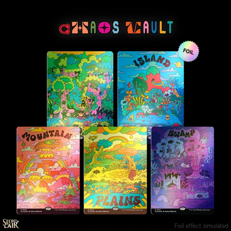 Magic the Gathering: Secret Lair: Flower Power - Rainbow Foil Edition