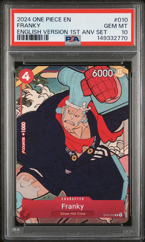 PSA GEM MT 10 Franky [English Version 1St Anniversary Set] - 149332770
