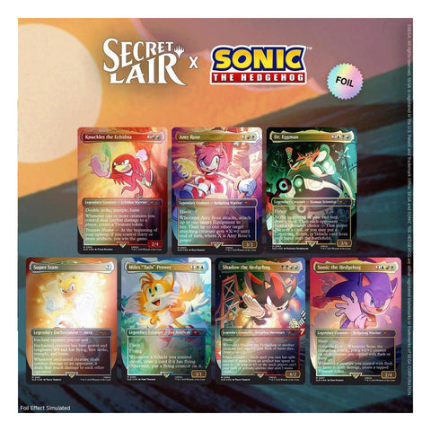 Magic the Gathering:Secret Lair x Sonic the Hedgehog: Friends & Foes - Rainbow Foil Edition