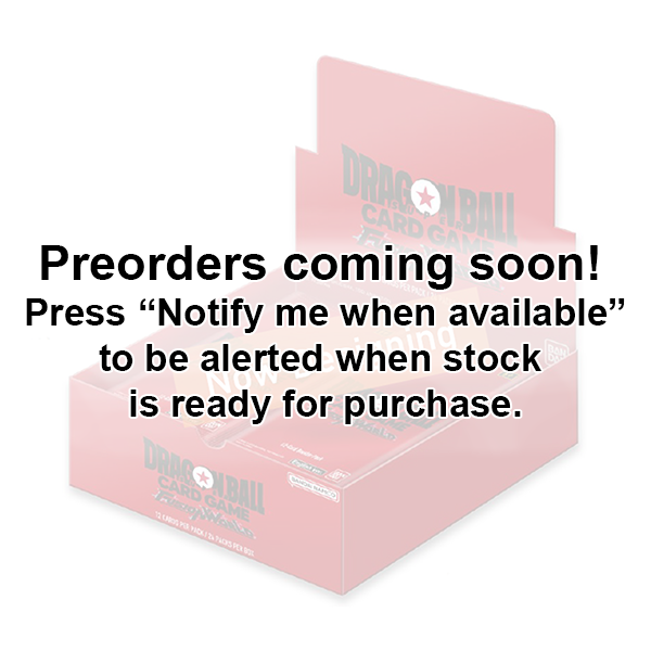 Dragonball Super TCG: Fusion World 08: Booster Display