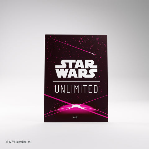 Star Wars Unlimited: Premium Art Sleeve: Card Back Magenta