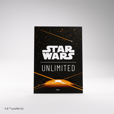 Star Wars Unlimited: Premium Art Sleeve: Card Back Orange