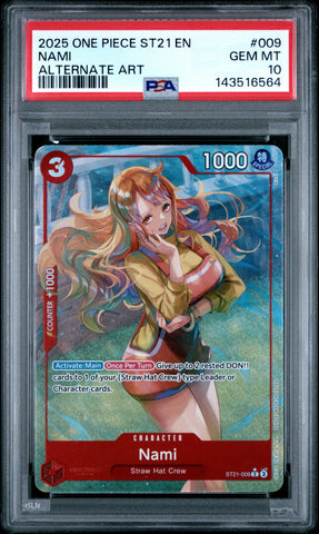 PSA GEM MT 10 Nami [Starter Deck St21-Ex Gear 5] - 143516564