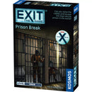 EXIT: The Game - Prison Break board game box featuring a dramatic prison cell scene with two inmates behind metal bars. The dark, atmospheric packaging shows the Kosmos publisher branding and includes a "Team X-treme" badge indicating this is a cooperative escape room game. 