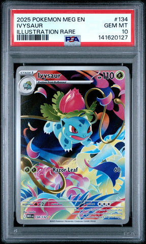 PSA GEM MT 10 Ivysaur (134/132) [Mega Evolution: Base Set] - 141620127