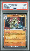 PSA MINT 9 Rocket'S Tyranitar(096/182) [Dri En-Destined Rivals] - 133001617