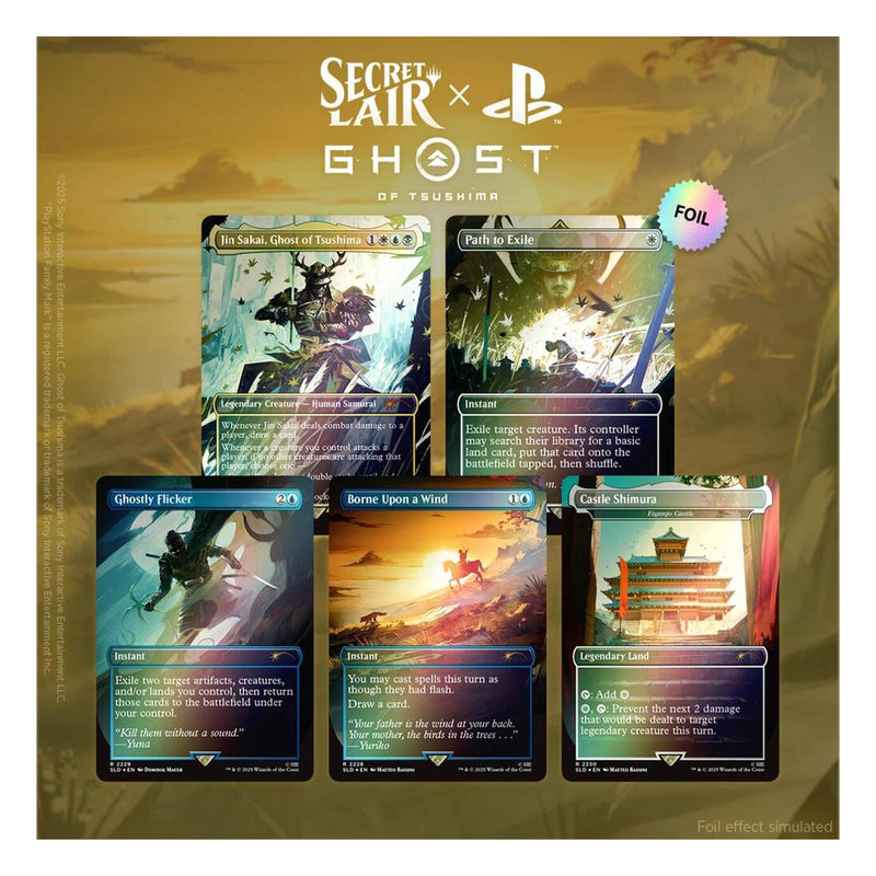 Magic the Gathering: Secret Lair x Ghost of Tsushima: Ghost of Tsushima - Rainbow Foil Edition