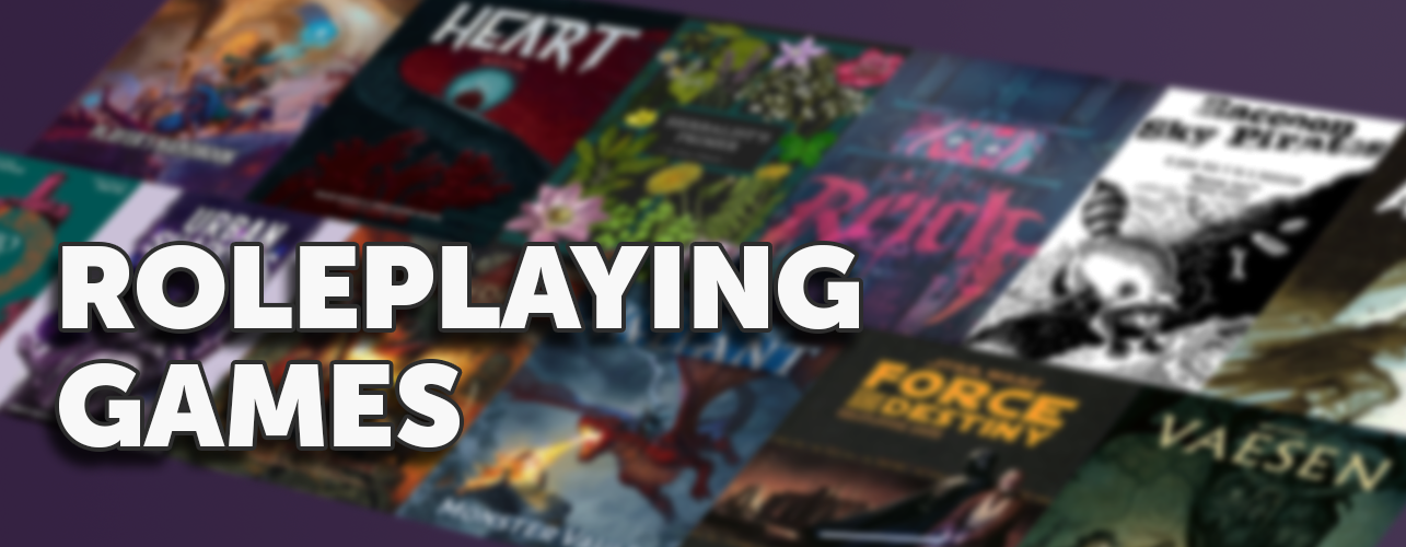 Roleplaying games. Banner image that links to a roleplaying games collection.