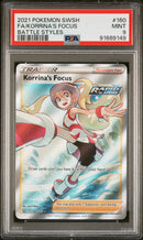 PSA MINT 9 Korrina's Focus (160/163) [Sword & Shield: Battle Styles] - 91689149