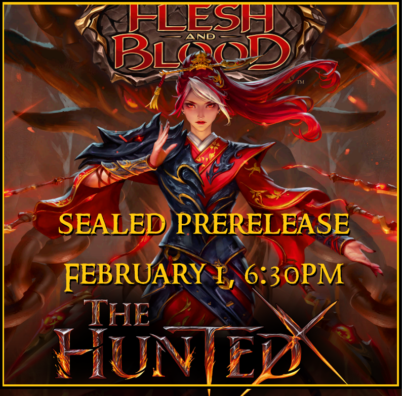 FAB The Hunted prerelease 01 February, 6:30pm