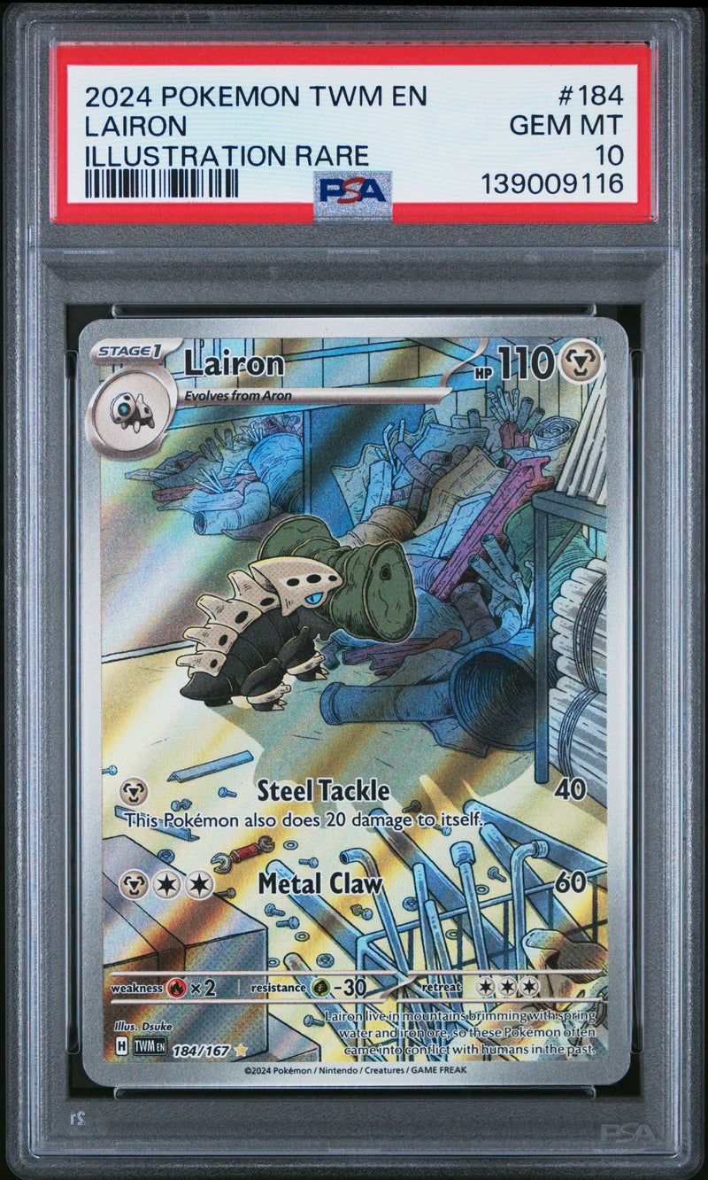 PSA GEM MT 10 Lairon(184/167) [Twm En-Twilight Masquerade] - 139009116