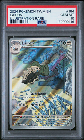 PSA GEM MT 10 Lairon(184/167) [Twm En-Twilight Masquerade] - 139009116