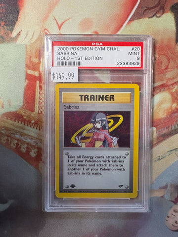 PSA MINT 9 Sabrina (20/132) [Gym Challenge] - 23383929