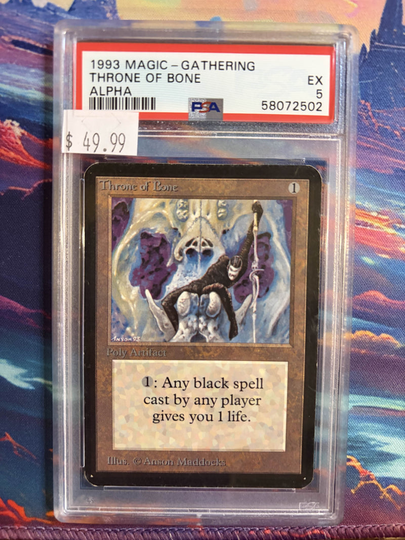 PSA EX 5 Throne Of Bone [Magic The Gathering] - 58072502