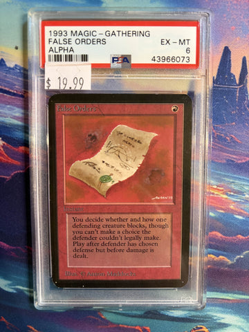 PSA EX-MT 6 False Orders [Magic The Gathering] - 43966073