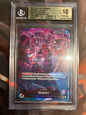 BGS 10.0 Shanks [One Piece Card Game Promos] - 19921034