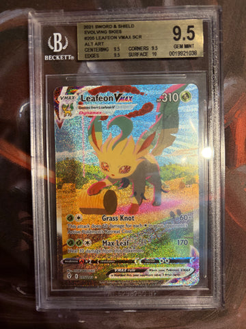 BGS 9.5 Leafeon VMAX SCR ALT(205/203) [Sword and Shield Evolving Skies] - 19921038