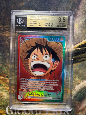 BGS 9.5 Monkey.D.Luffy ALT ART [Carrying on His Will] - 19848093