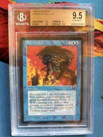 BGS 9.5 Force of Will U[Alliances] - 8935666