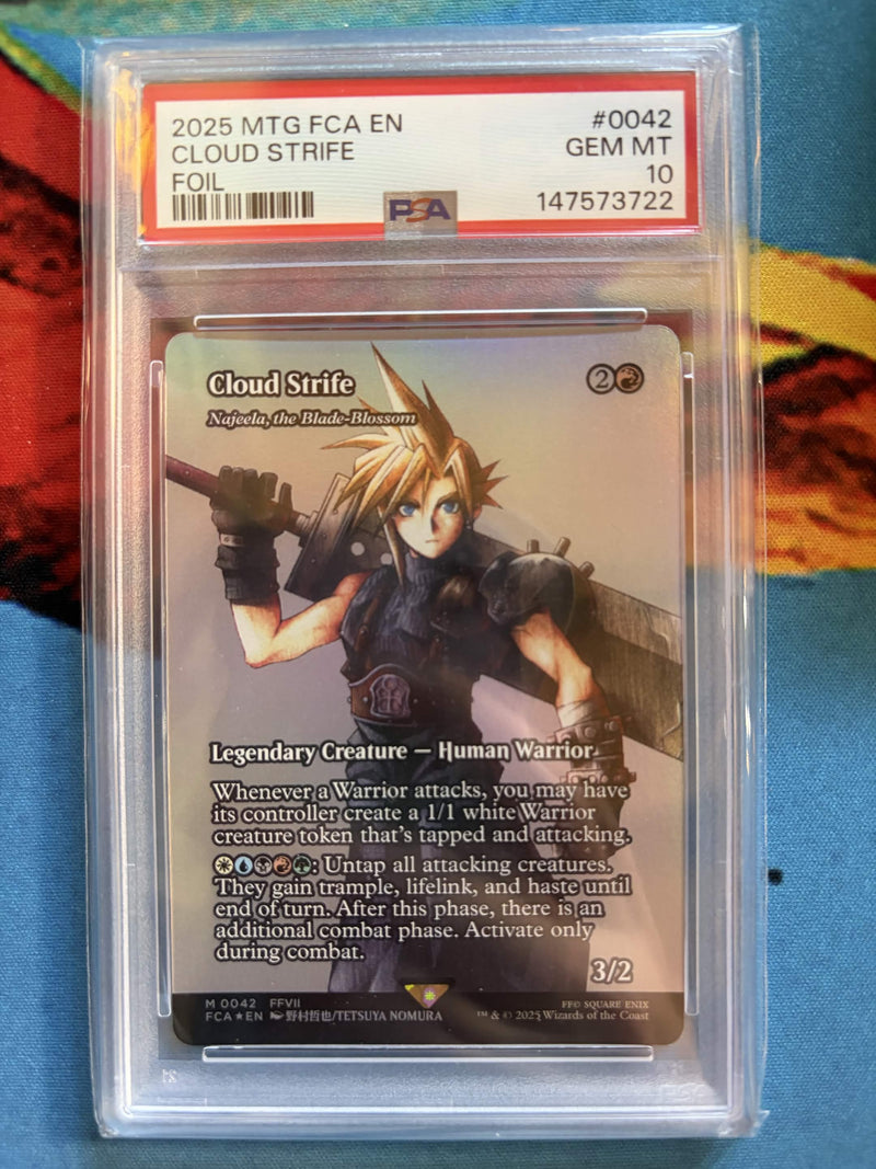 PSA GEM MT 10 Cloud Strife [Magic The Gathering Final Fantasy Through The Ages] - 147573722