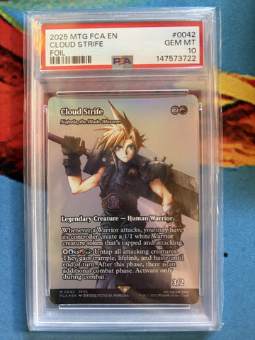 PSA GEM MT 10 Cloud Strife [Magic The Gathering Final Fantasy Through The Ages] - 147573722