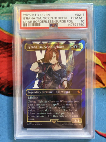 PSA GEM MT 10 G'Raha Tia, Scion Reborn [Magic The Gathering Final Fantasy Commander] - 147573750