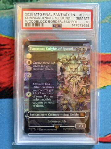PSA GEM MT 10 Summon: Knights/Round [Magic The Gathering Final Fantasy] - 147573698
