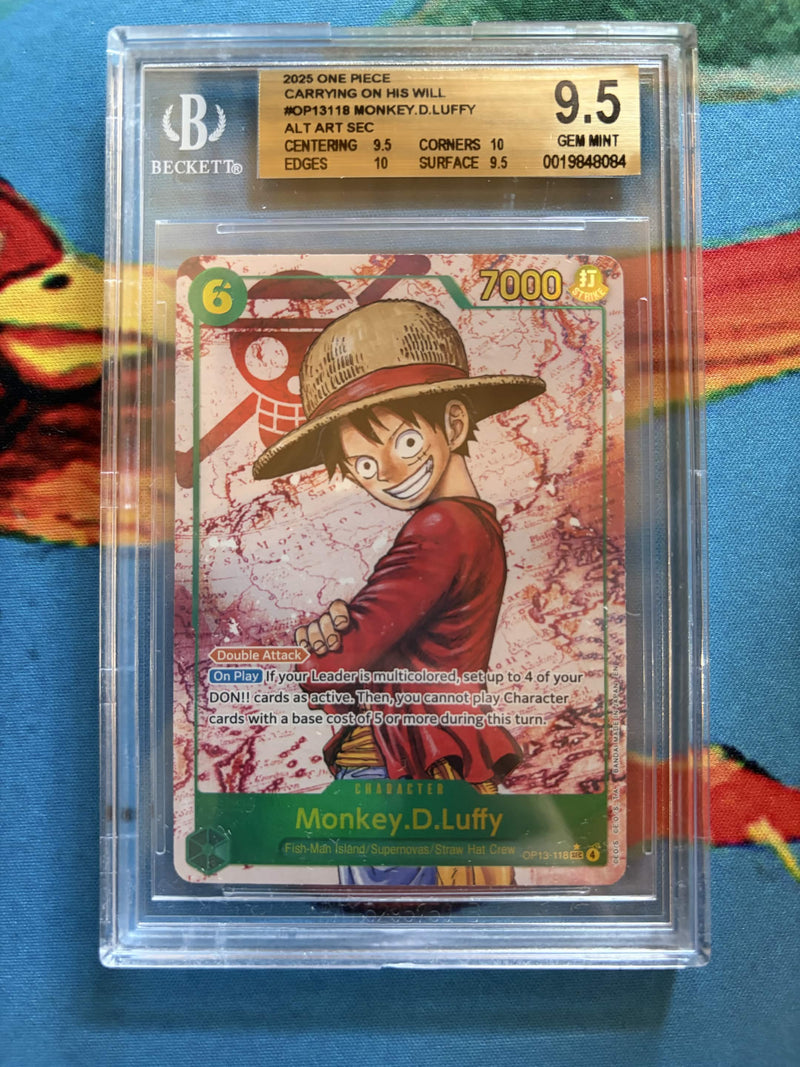 BGS 9.5 Monkey.D.Luffy ALT ART [Carrying on His Will] - 19848084