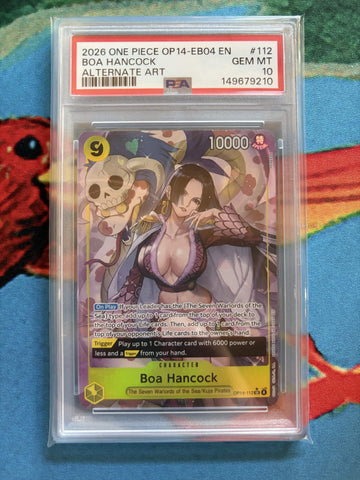 PSA GEM MT 10 Boa Hancock [Op14-Eb04-The Azure Sea'S Seven] - 149679210