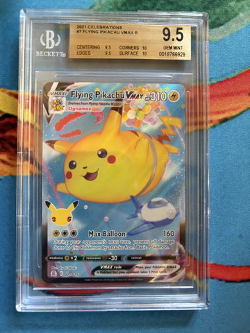 BGS 9.5 Flying Pikachu VMAX (007/025) [Celebrations] - 18766929