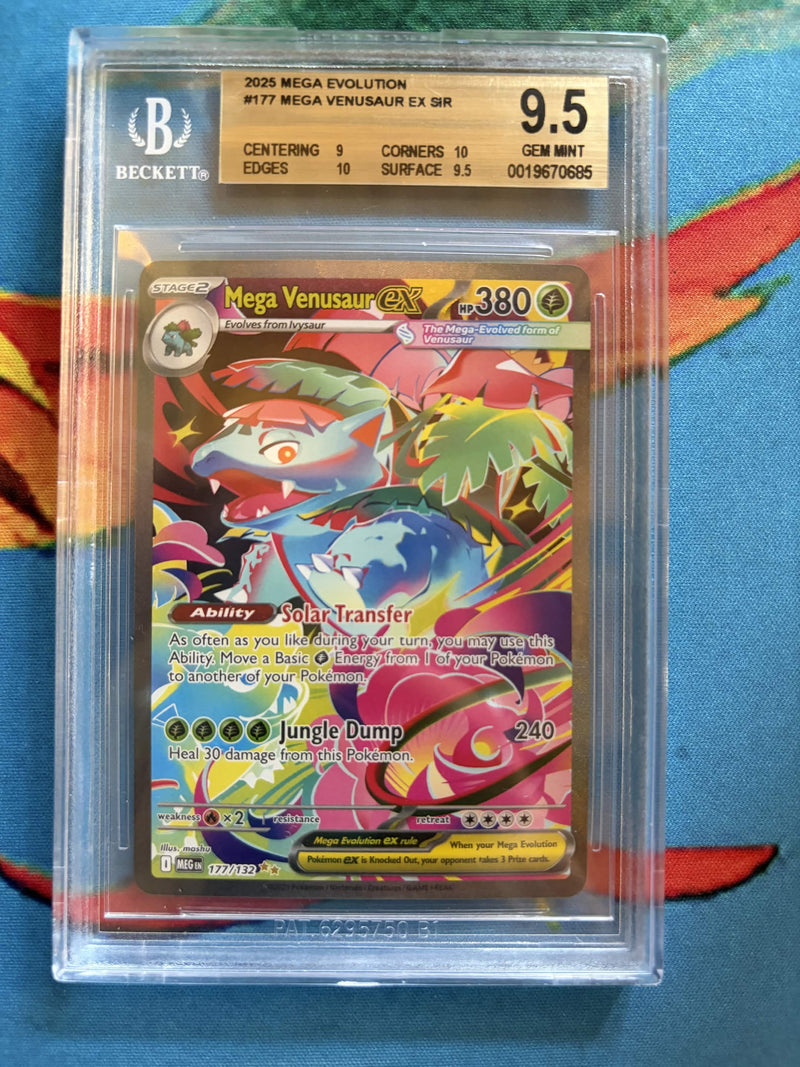 BGS 9.5 Mega Venusaur ex (177/132) [TCG Mega Evolution] - 19670685
