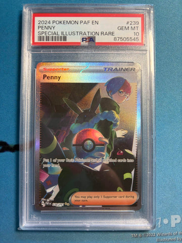 PSA GEM MT 10 Penny (239/091) [Paf En-Paldean Fates] - 87505545