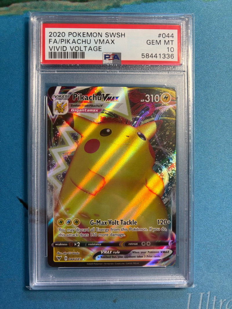 PSA GEM MT 10 Pikachu Vmax (44) [Sword & Shield Vivid Voltage] - 58441336