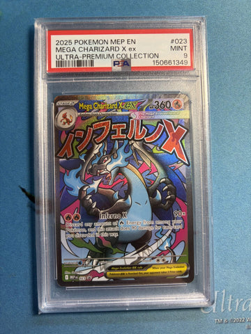 PSA MINT 9 Mega Charizard X Ex (23) [Mep En-Me Black Star Promo] - 150661349
