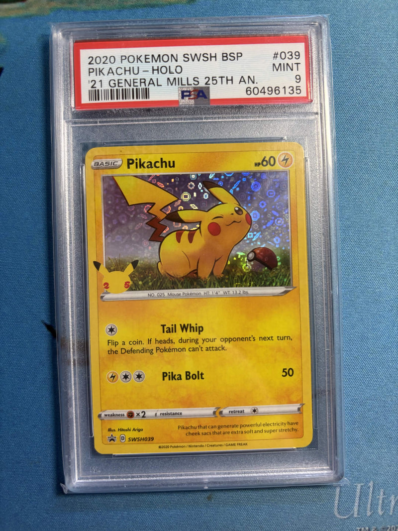 PSA MINT 9 Pikachu-Holo (SWSH039) [Swsh Black Star Promo] - 60496135