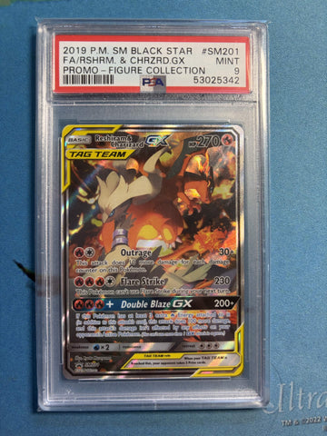 PSA MINT 9 Rshrm. & Chrzrd.Gx(SM201) [Sm Black Star Promo] - 53025342