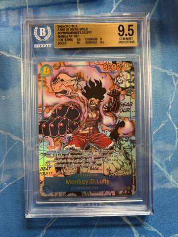 BGS Gem Mint 9.5 Monkey.D.Luffy [Manga] [A Fist of Divine Speed] - 20377448