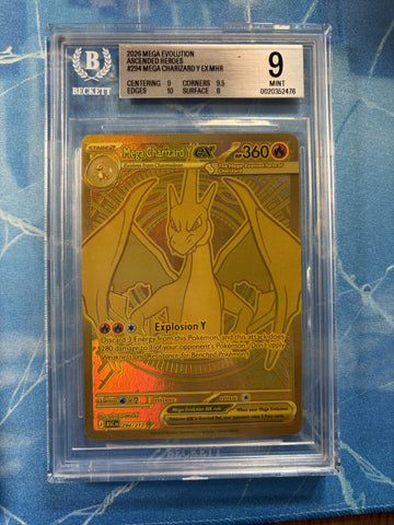 BGS MINT 9 Mega Charizard Y EX (294) [Ascended Heroes] - 20352476