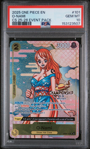 PSA GEM MT 10 O-Nami [Championship 2025-26 Event Pack] - 153123507