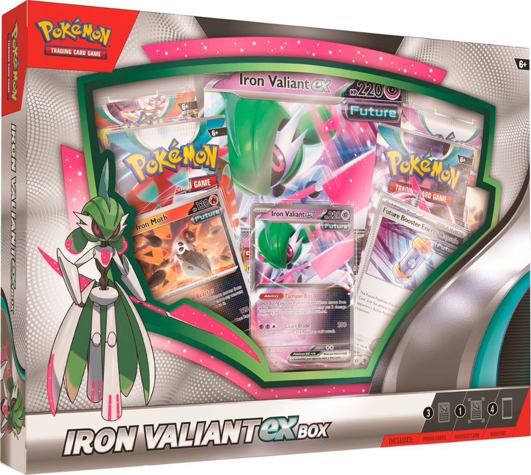 Pokémon TCG: Roaring Moon & Iron Valiant ex Box