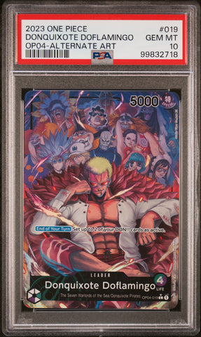 PSA GEM MT 10 Donquixote Doflamingo [Op04-Kingdoms Of Intrigue] - 99832718